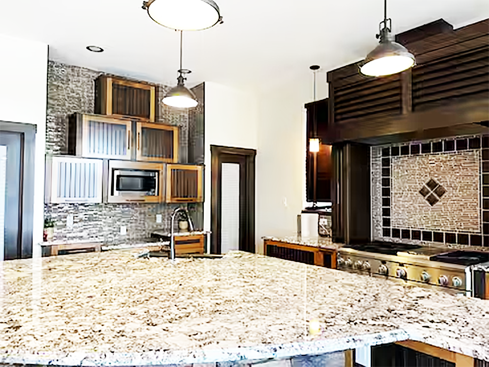 Chef-ready kitchen with large island